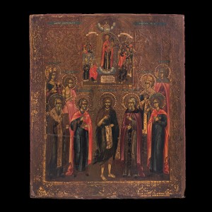 Icon of Virgin Mary with Saints 001/0044 D