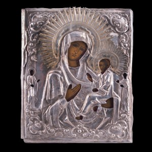 Icon of VIrgin Mary Tikhanskaya  Silver  001/0141 D