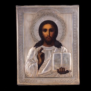  Icon of Jesus Christ Pentocrator Silver 001/0165 D