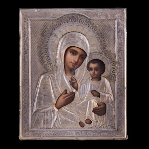 Virgin Mary Iverskaya  Silver 001/0166 D