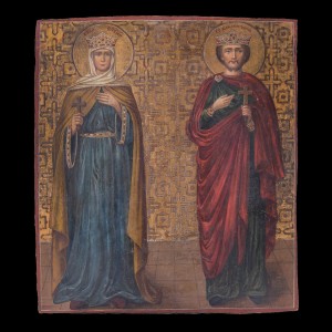 Icon of Saint constantine and his mother Saint Helen 001/0192 D