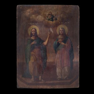 001/0347 19 cent icon of Saint john and saint Natalia 