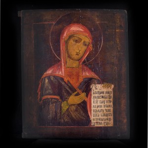 001_381   19 cent icon of Virgin Mary 