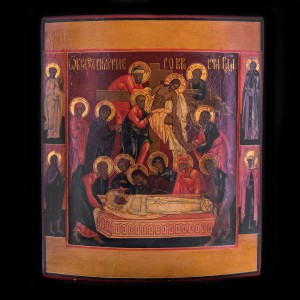 001_433 19 cent icon of the descent of the Lord from the cross