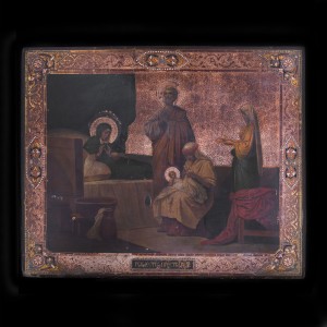 001_435 19 cent icon of the Birth of Jesus christ 