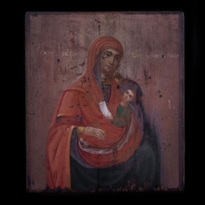 001_459 An old 19 cent  Virgin Mary icon 