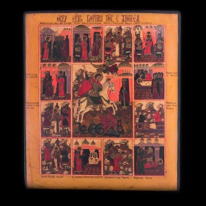 001_501 A new painted icon of the life of Saint George 