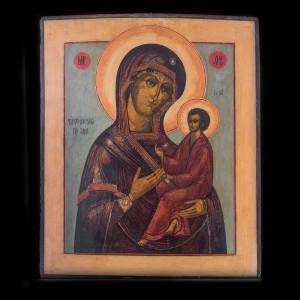 001_509 An old 19 cent icon of Virgin Mary 