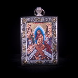 002/0027 silver icon the Resurrection 