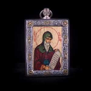 002/0028 Silver icon of saint gerasimos 