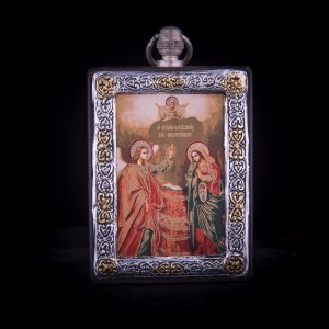 002/0039 Silver icon of the Visitation 