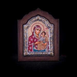 002/0052 Silver icon of Virgin Mary of jerusalem 