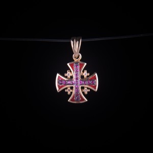 003/0262   Jerusalem cross with diamonds 