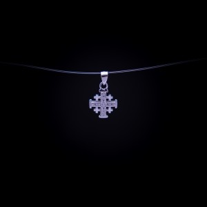 003/0006 Silver jerusalem cross