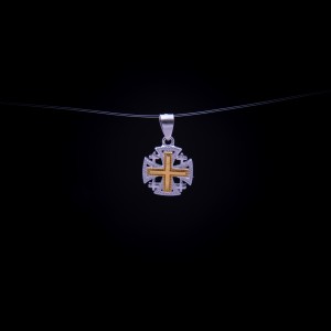 003/0011 Silver jerusalem cross 