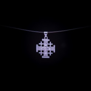 003/0019 Silver jerusalem cross 
