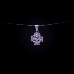 003/0020 Silver jerusalem cross 