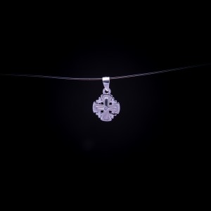 003/0025 Silver jerusalem cross 