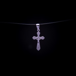 003/0026 Silver simple cross