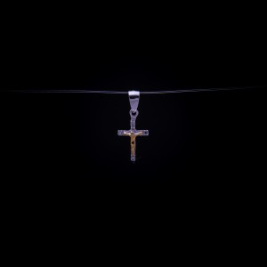 003/0027 Silver simple cross