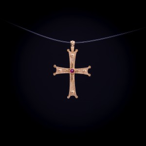 003/0034  Silver gold plated  cross 