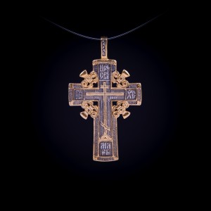 003/0035 Silver gold plated cross 