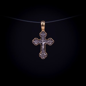 003/0043 Silver gold plating cross