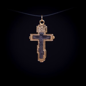 003/0058 Silver gold plating relic cross