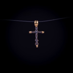 003/0060 silver gold plating cross 
