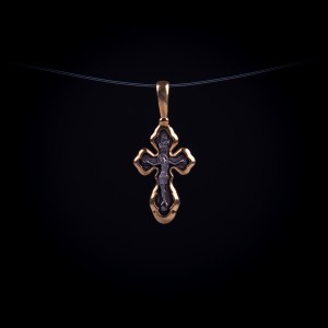 003/0073 Silver gold plating cross