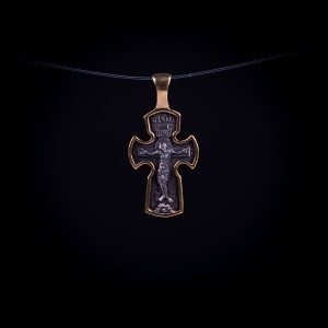 003/0079   Silver gold plating  cross 