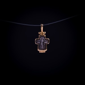 003/0081  Silver gold plating  cross 
