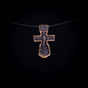 003/0093 Silver gold plating  cross