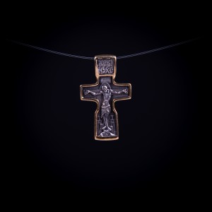 003/0104  Silver gold plated  cross