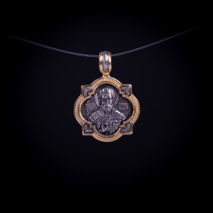 003/0107  Silver gold plated medal
