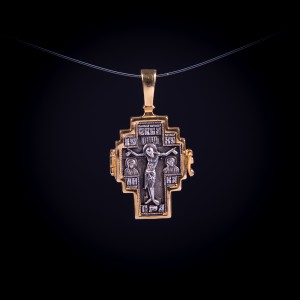 003/0110 Silver gold plated cross