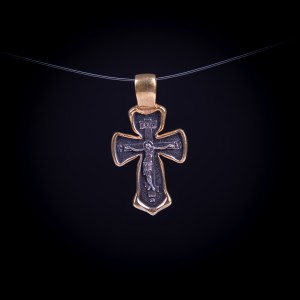 003/0116 Silver gold plated cross