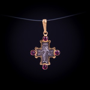 003/0124 Silver gold plating cross