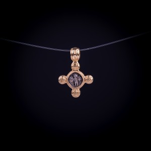 003/0134 Silver gold plated cross 