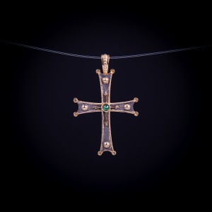 003/0137 Silver gold plating cross