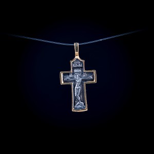 003/0141  Silver gold plated  cross