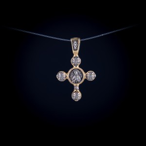 003/0143   Silver gold plated  cross