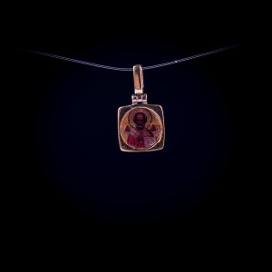 003/0144 Silver gold plating medal of saint Nicolas 