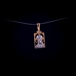 003/0145 Silver gold plated medal