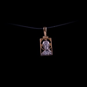 003/0146 Silver gold medal of jesus