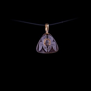 003/0150 Silver gold plated medal of angel