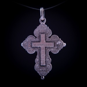 003/0172 silver relic orthodox cross