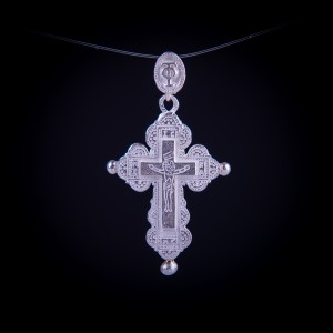 003/0173 Silver relic orthodox cross 