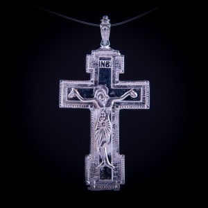 003/0175 silver relic orthodox cross