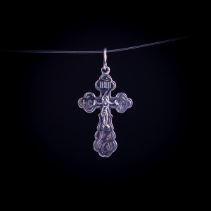 003/0184 silver  orthodox cross 